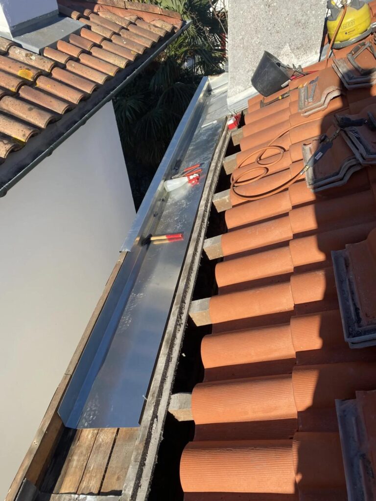 Pose de chéneaux en zinc à lille